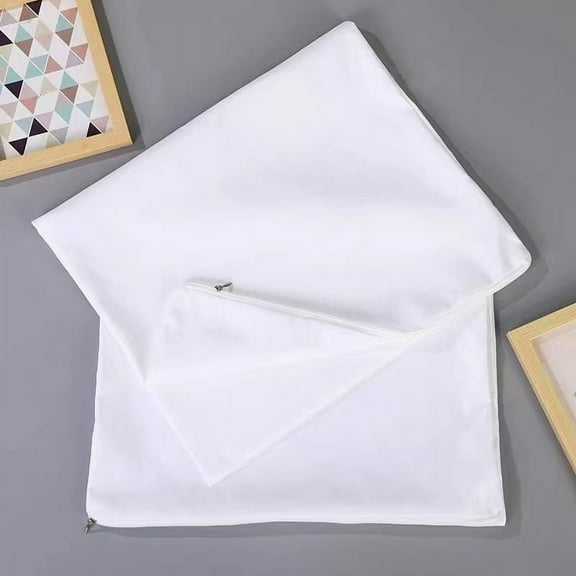 Zhuge 2Pcs Dust-proof, leakproof, encrypted and thickened pillowcase liner Light luxury life, selected fabric pillowcase, guard your sweet dream 18.9x29.13inch(white）