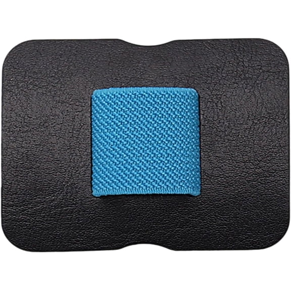 Zhuge 2pcs Colorful Self-Adhesive PU Leathers Pen Clip Pencil Elastic Cover Rings For Diary Planner Clip Notebooks Journals Pen(Blue)