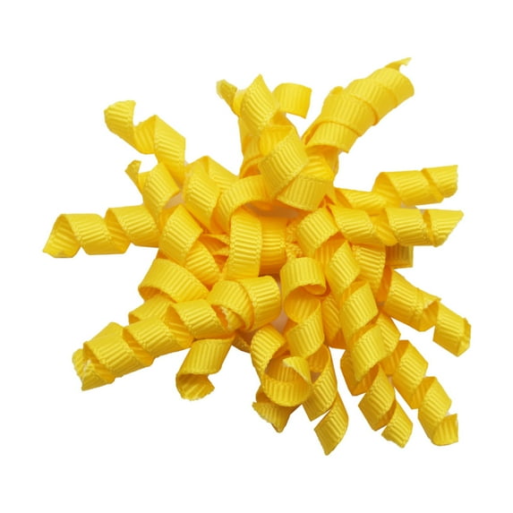 Zhuge 2pcs Hair Bows Ties Curly Elastic Hair Tie Ribbon Ponytail Holder Hair Band Hair Accessories,A08