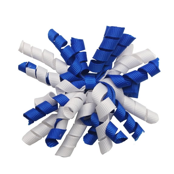 Zhuge 2pcs Hair Bows Ties Curly Elastic Hair Tie Ribbon Ponytail Holder Hair Band Hair Accessories,A10