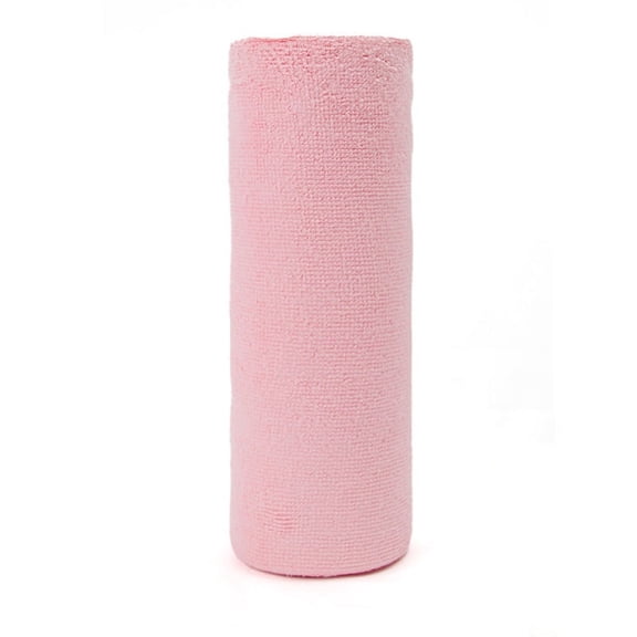 Zhuge 2pcs Hand-Torn rag roll Lazy rag Multi-Functional Point-Break Kitchen Non-Stick Dishcloth （Pink）