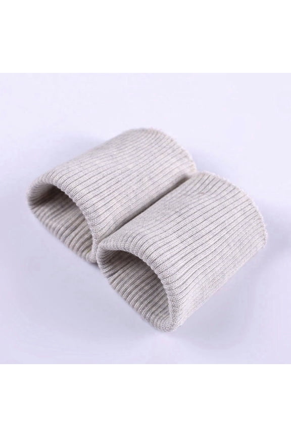 3 Pair Tubular Knit Rib Cuffing Fabric, Stretchy Replacement Material for Sweatshirt Jacket Coat Sleeve Cuff, Ideal for Sewing DIY Craft Projects, Grey