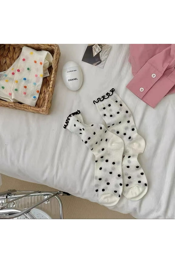 3 Pairs Women's Thin Cotton Socks,Soft Cotton Bootie Socks Women Above Ankle Crew Socks ,White A26