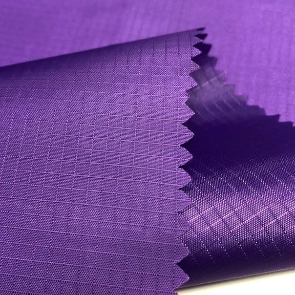 Zhuge 3 Yards x 59 Inch Ripstop Fabric, Water Repellent Lightweight Durable Material for DIY Crafts, Outdoor Covers, Bags, Flags and Kite Making, Purple