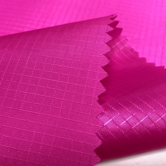 Zhuge 3 Yards x 59 Inch Ripstop Fabric, Water Repellent Lightweight Durable Material for DIY Crafts, Outdoor Covers, Bags, Flags and Kite Making, Rose Red