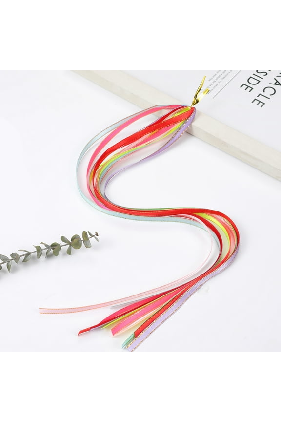 30Pcs Colorful Hair Strings For Braids Gradient Color Hair Rope Band Hair Wrap String Hair Ribbons Rainbow Braiding Hair Tie Hair Accessories,C04