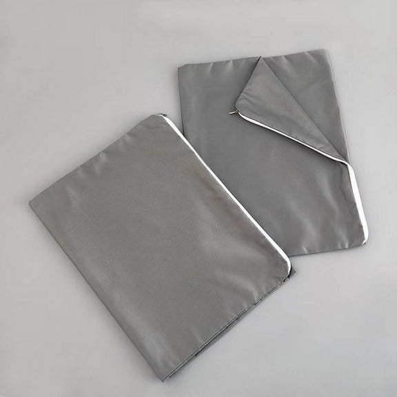 Zhuge 3Pcs Dust-proof, leakproof, encrypted and thickened pillowcase liner Light luxury life, selected fabric pillowcase, guard your sweet dream 15.75x23.62inch(gray