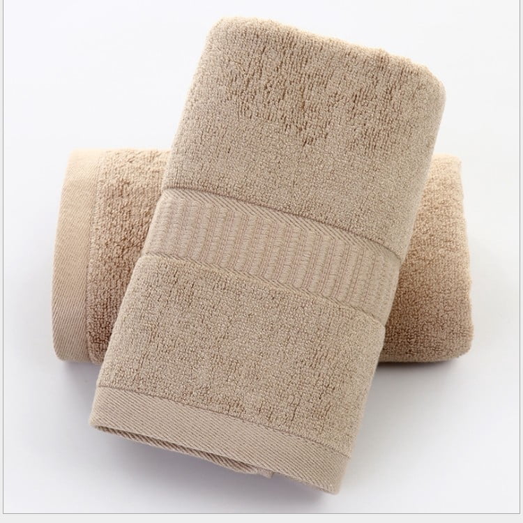Zhuge 4-Pack Bamboo Fiber Face Wash Cloths 30×13.4in, Ultra Soft Gentle Bathroom Towels, Highly Absorbent for Daily Facial Cleansing & Home Skin Care, Brown
