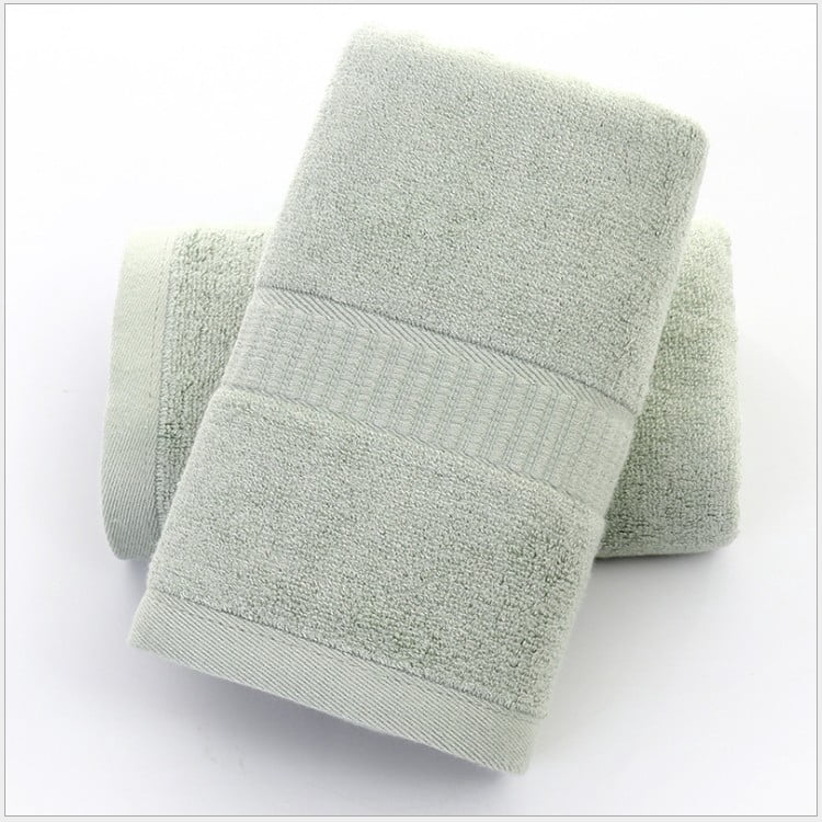 Zhuge 4-Pack Bamboo Fiber Face Wash Cloths 30×13.4in, Ultra Soft Gentle Bathroom Towels, Highly Absorbent for Daily Facial Cleansing & Home Skin Care, Green
