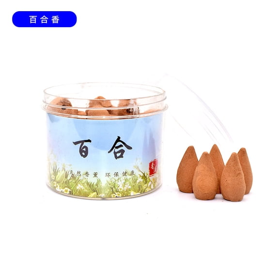 Zhuge 40Pcs Large Waterfall Backflow Incense Cones, Fits All Backflow Burners for Meditation, Yoga & Aromatherapy, Lily