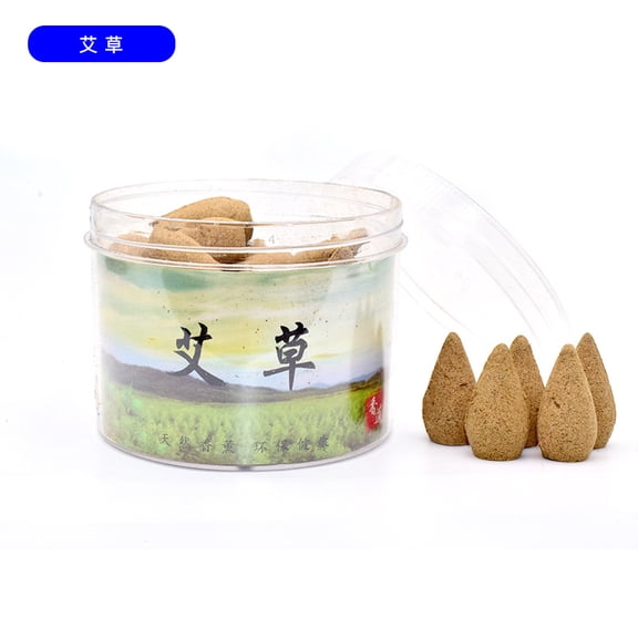 Zhuge 40Pcs Large Waterfall Backflow Incense Cones, Fits All Backflow Burners for Meditation, Yoga & Aromatherapy, Mugwort