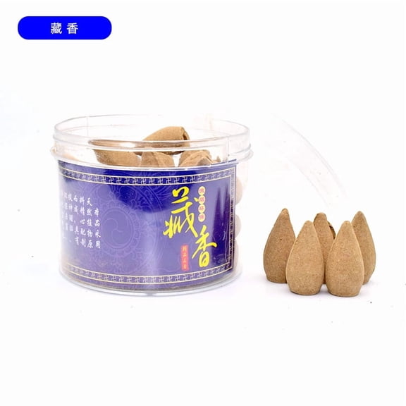 Zhuge 40Pcs Large Waterfall Backflow Incense Cones, Fits All Backflow Burners for Meditation, Yoga & Aromatherapy, Tibetan incense