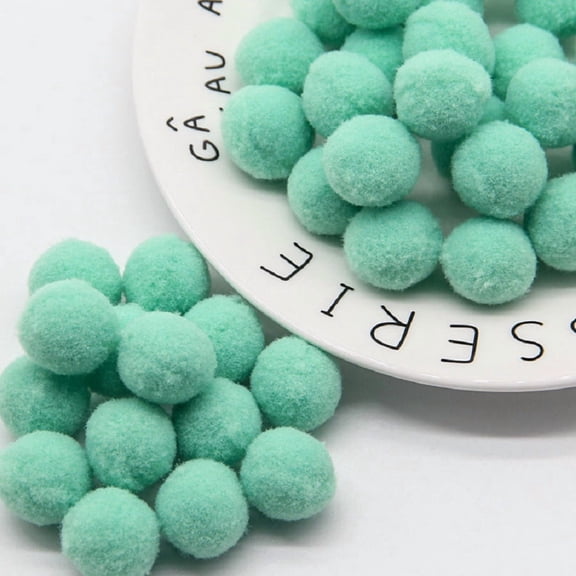 Zhuge 450 Pieces 10mm Small Fuzzy Balls for DIY Craft Projects, Bulk Soft Fluffy Craft Balls for Art Creation, Hobby Supplies & Christmas Holiday Party Decorations, Lemon Green