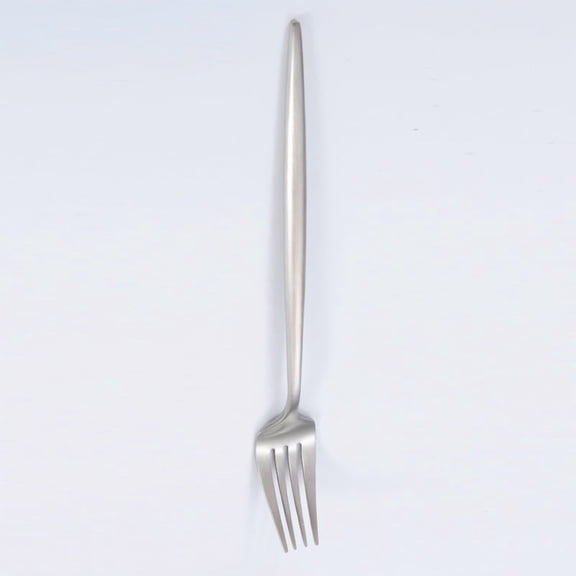 Zhuge 4Pcs Dinner Forks Stainless Steel Silverware Forks Modern Flatware Cutlery Forks-Silvery A