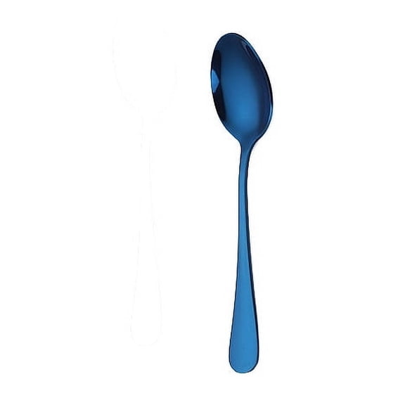 Zhuge 4Pcs Stainless Steel Tea Spoons For Home, Kitchen Restaurant-Blue