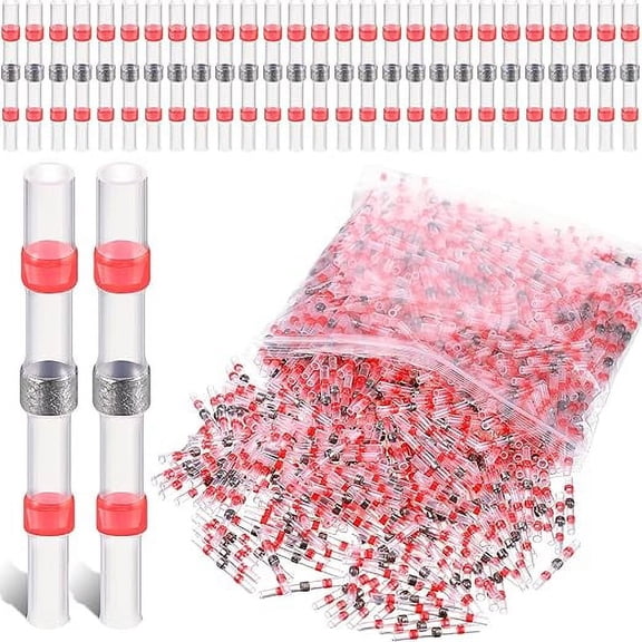 Zhuge 50 red welding sealed, heat shrink docking connector, wire welding connector, terminal waterproof wire joint connector for marine vehicles and ships