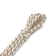 Zhuge 5mm Thick Polyester Cord 3 Rolls x 5 Meters, Sturdy All-Purpose Rope for Clothes Line, Jewelry, Bracelet & DIY Craft Projects, Beige