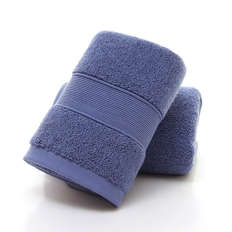 Zhuge 6 Pack 13x30 Inch Cotton Soft Absorbent Decorative Hand Towels, Multipurpose Towels for Bathroom, Bath, Face, Spa, Gym & Kitchen, Blue