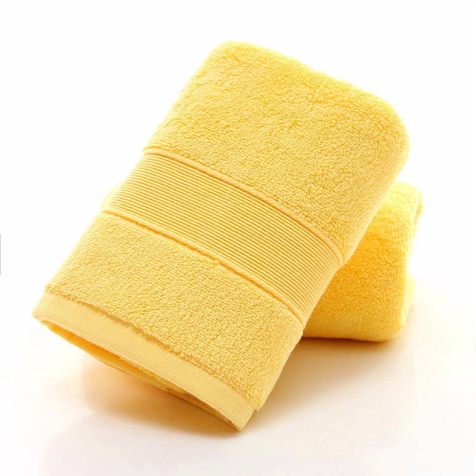 Zhuge 6 Pack 13x30 Inch Cotton Soft Absorbent Decorative Hand Towels, Multipurpose Towels for Bathroom, Bath, Face, Spa, Gym & Kitchen, Yellow