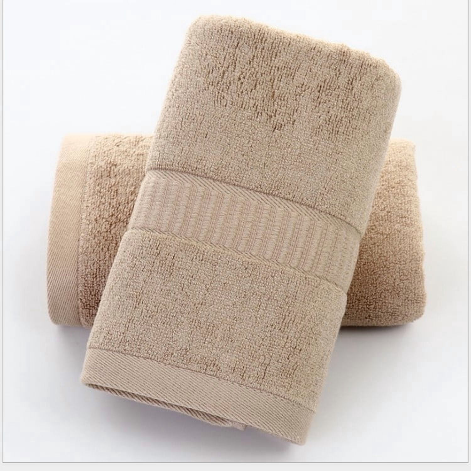 Zhuge 6-Pack Bamboo Fiber Face Wash Cloths 30×13.4in, Ultra Soft Gentle Bathroom Towels, Highly Absorbent for Daily Facial Cleansing & Home Skin Care, Brown