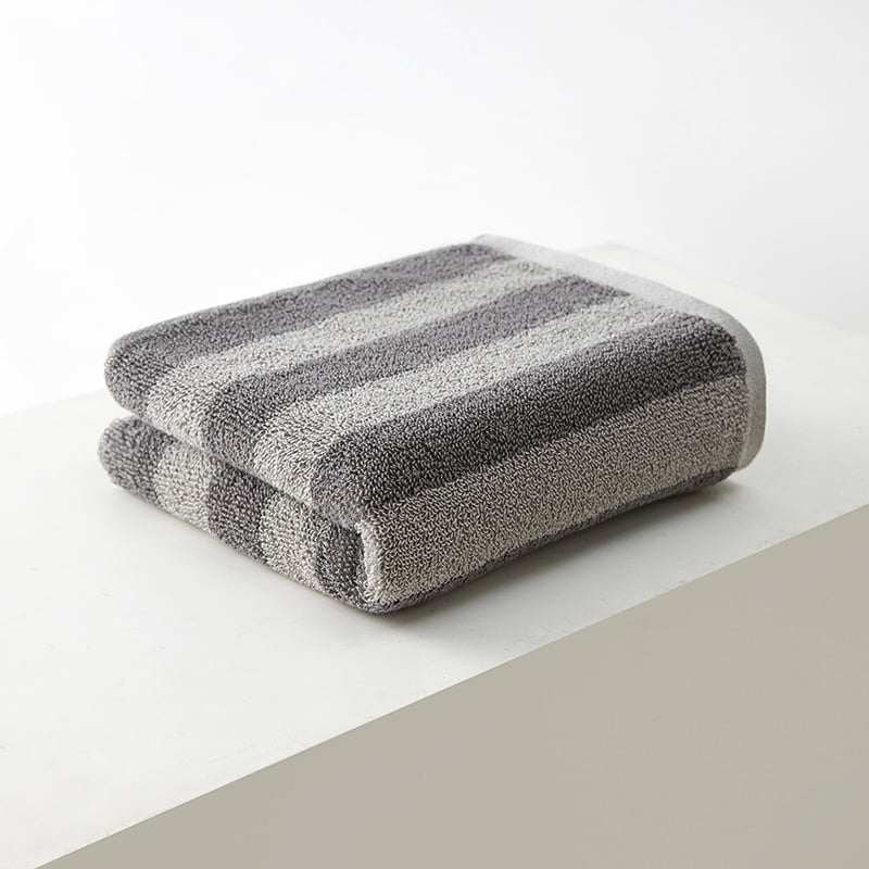 Zhuge 6-Pack Grey Cotton Body Wash Cloths 13.4×29.1in, Ultra Soft & Highly Absorbent Towels for Bathroom, Body & Face Cleansing, Home & Travel Daily Use