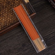 Zhuge 6 Packs Natural sandalwood incense sticks for worship, home use, and temples. Smokeless, odorless, incense for offering to Buddha  Orange