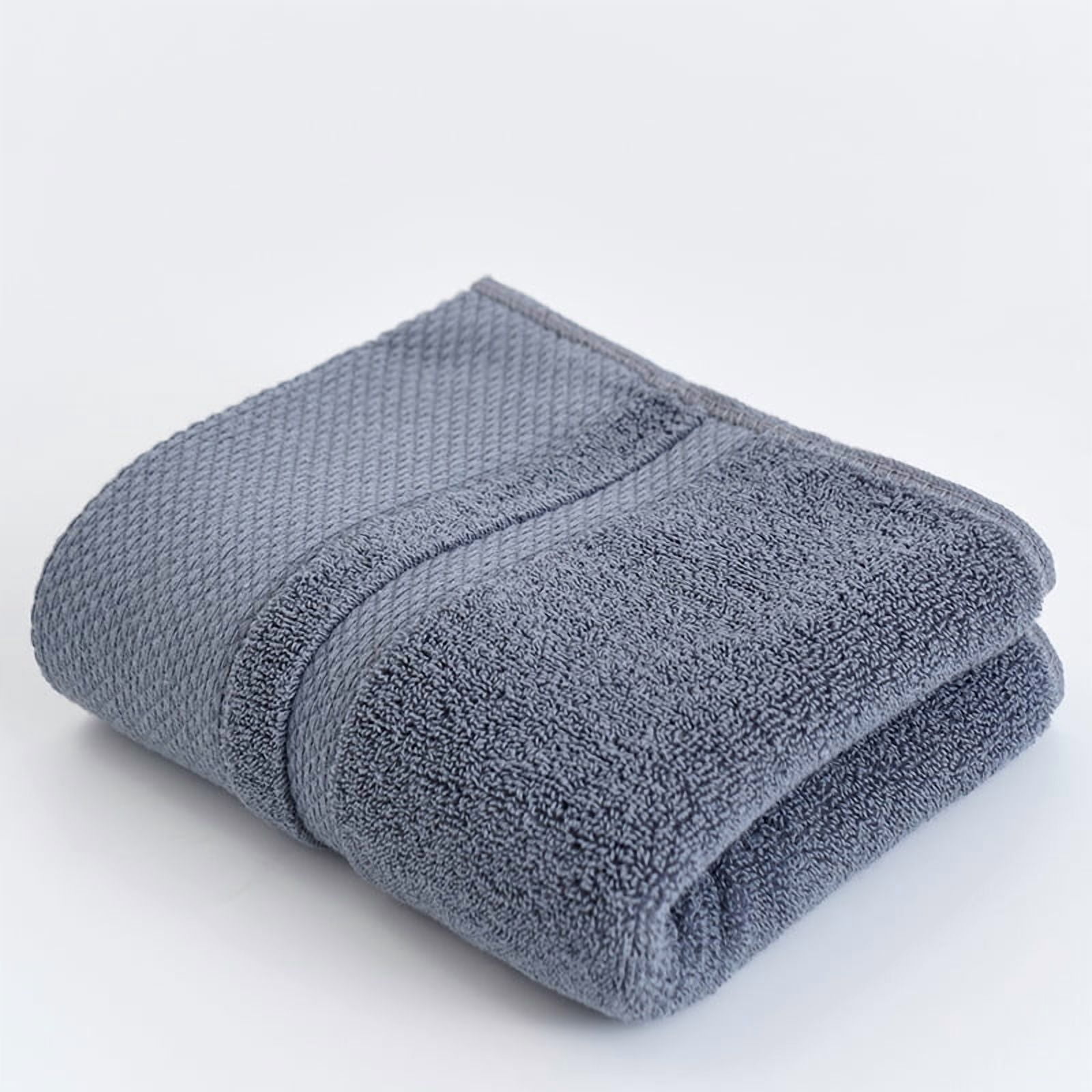 Zhuge 6-Piece Set Gray 35x75cm Pure Cotton Bath Towels, Ultra-Soft Absorbent Towels & Face Washcloths for Bathroom Use