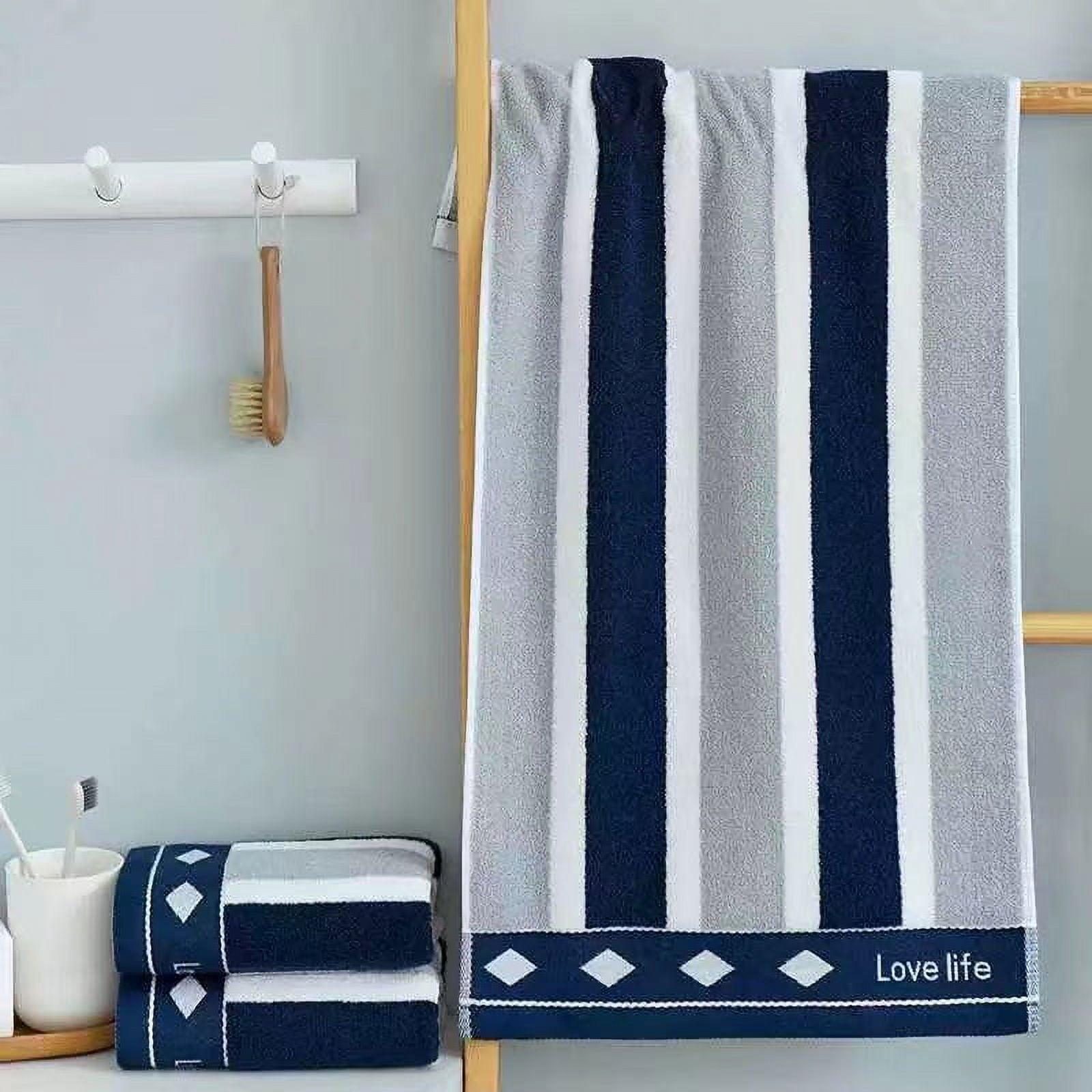 Zhuge 6pcs Bathroom Hand Towels, Home Soft Cotton Ultra-Soft 100% Cotton Hand Towel – Highly Absorbent for Shower, Pool, Spa, and Gym 13.78x29.53inch (blue)