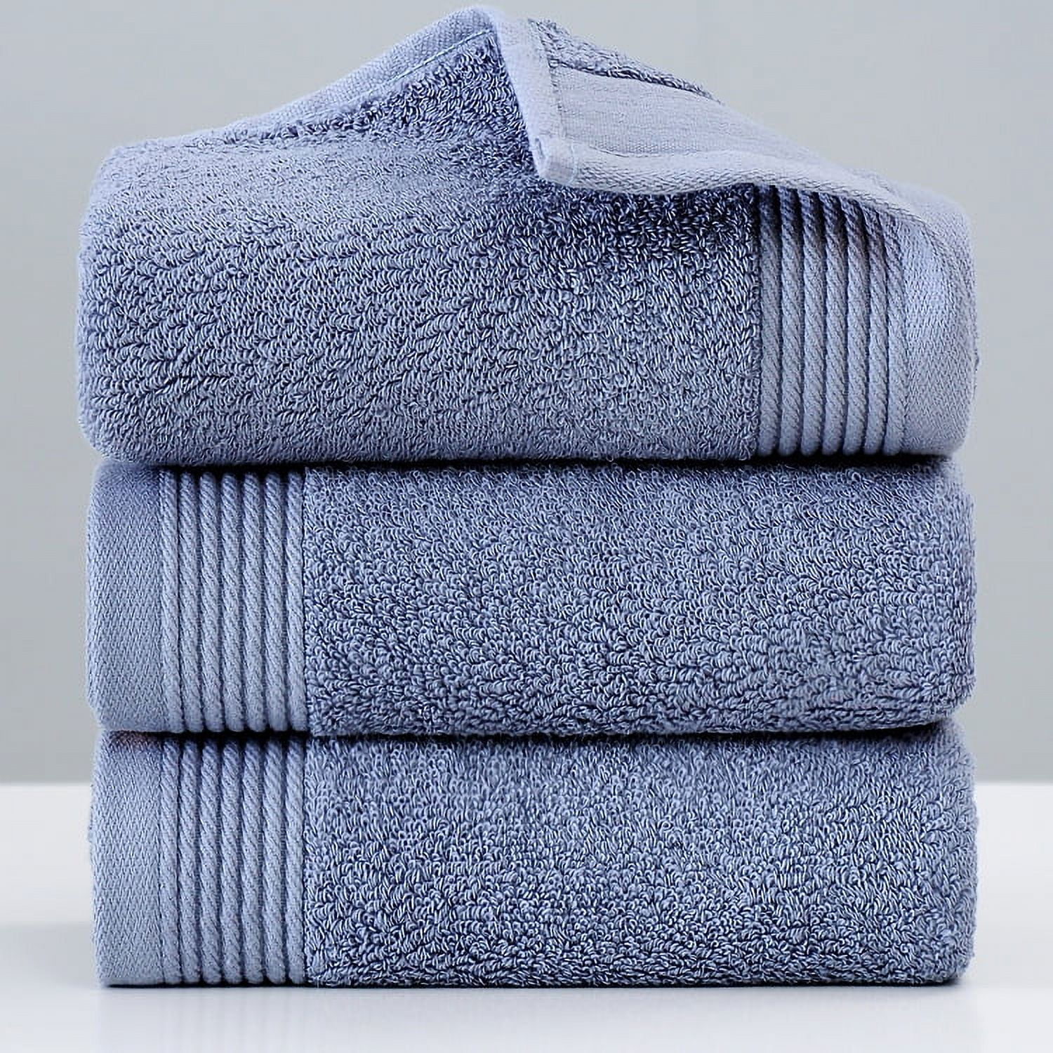 Zhuge 6pcs Bathroom Hand Towels, Home long-staple cotton Super Soft Highly Absorbent Hand Towel for Shower, Pool, Spa, Gym, Hand Towel for Daily Use 13.39x29.92inch (Medium grey)