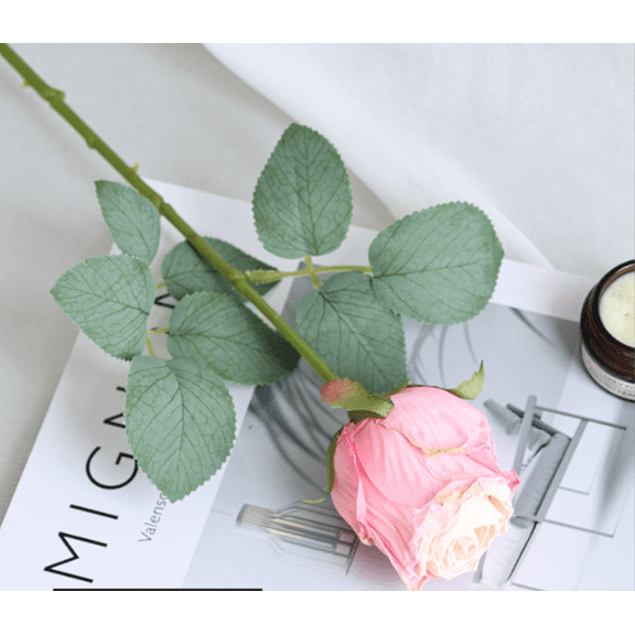 Zhuge 6pcs Rose Artificial Flowers, Fake flowers, Flores Artificiales Para, Wedding Decor