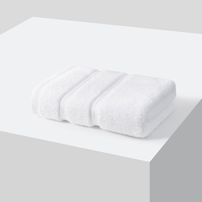Zhuge 8 Pack Cotton Washcloths 13.4x13.4 Inches, Large Soft Absorbent Bath Face Cloths Set for Bathroom & Daily Facial Cleansing Use, White