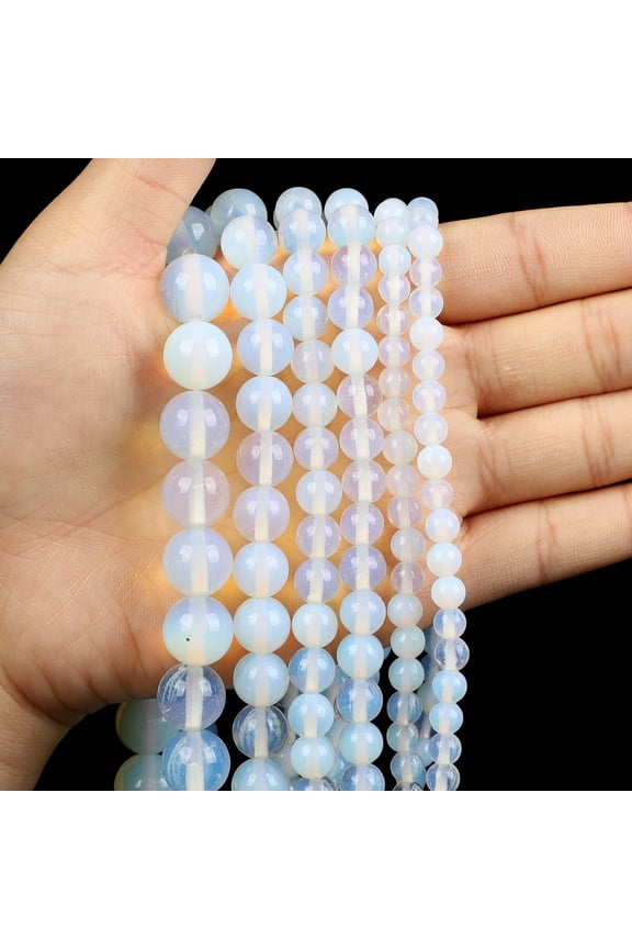 8mm Natural Stone Bead DIY Jewelry Accessories Personalized Opal Natural Stone Semi finished Bracelet, Necklace Jewelry Accessories