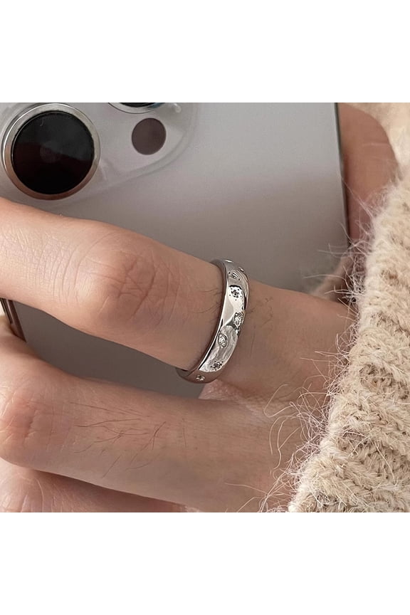 925 Sterling Silver Rings for Women, Adjustable Rings, Plated plated cupronickel, Style BA