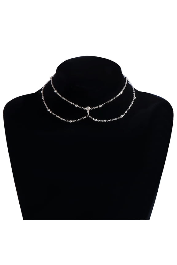 Adjustable Boho-Chic Body Chain, Single Piece Trendy Body Jewelry Necklace for Summer Beach, Party & Festival Wear,A06