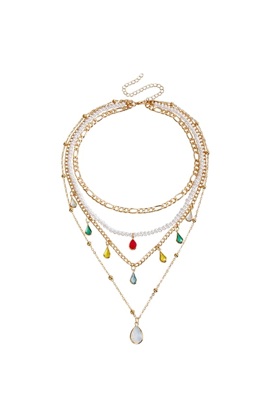 Artisanal Bohemian Layered Choker Set, Beaded Tribal Jewelry for Festival & Casual Wear,L02