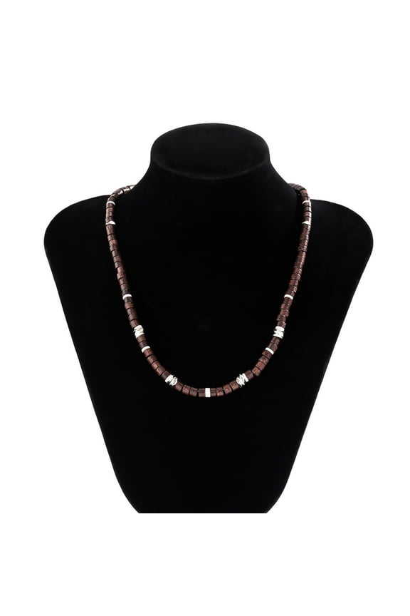 Artisanal Hawaiian Style Beaded Necklace, Handcrafted Tropical Island Jewelry (1 Piece)B03