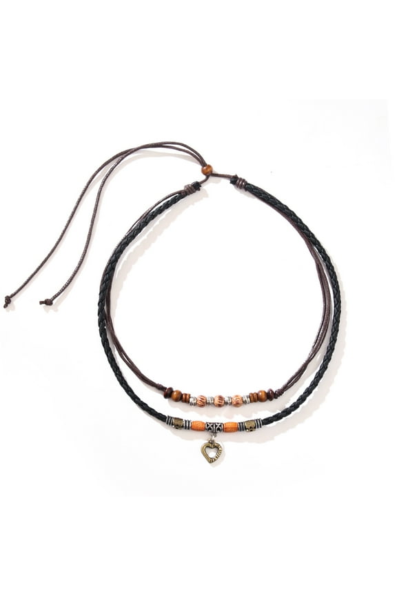 Artisanal Hawaiian Style Beaded Necklace, Handcrafted Tropical Island Jewelry (1 Piece)B10