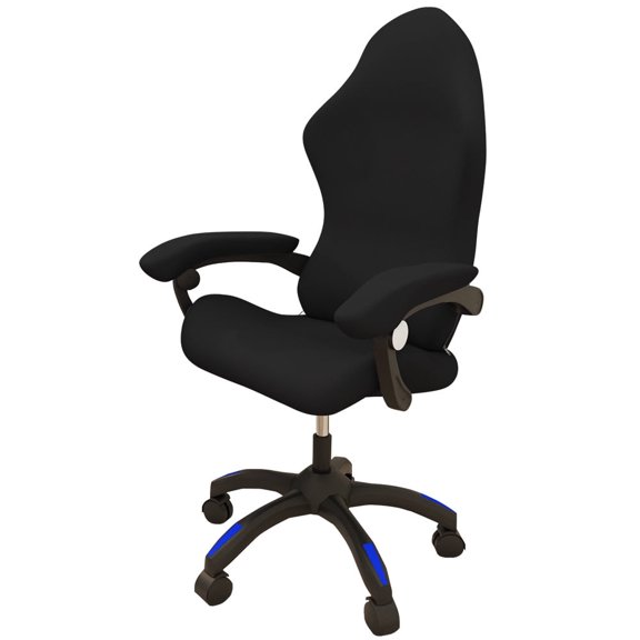 Zhuge BTSKY Ergonomic Office Computer Game Chair Slipcovers Stretchy Polyester Covers for Reclining Racing Gaming Gaming Chair Black (No Chair)(Black)