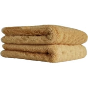 Zhuge Bamboo Cotton Super Soft Highly Absorbent 2 Pieces Coffee Towel Set for Bathrome Hand Towel,Salon Towels