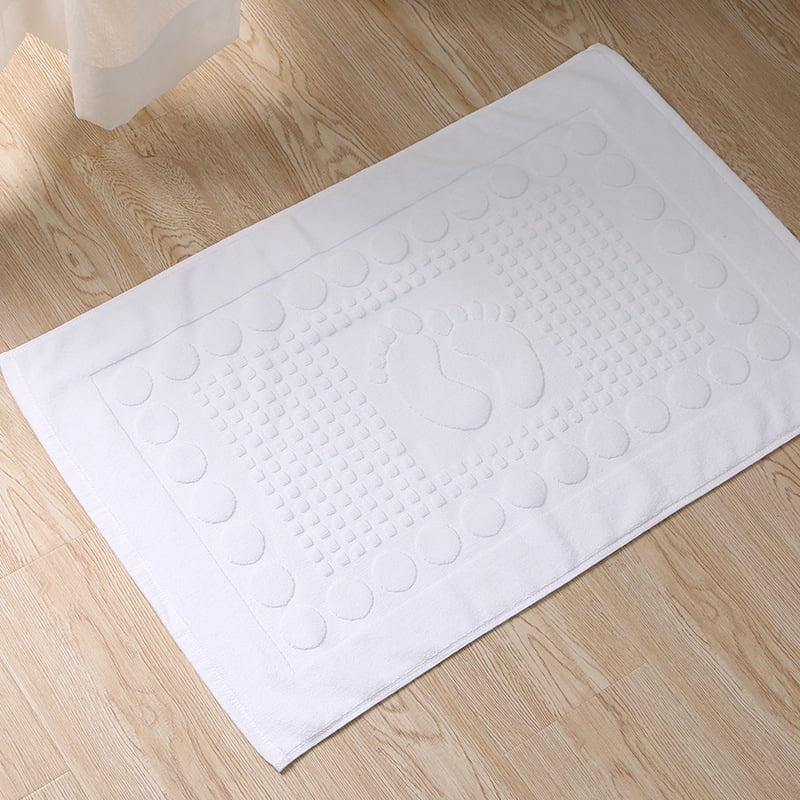 Zhuge Bath Mats [Not a Bathroom Rug] Cotton Banded Machine Washable