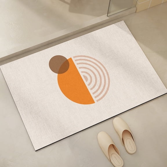 Zhuge Bathroom Rug Mat , Non-Slip Plush Shaggy Bath Carpet, Machine Wash Dry, Bath Mats for Bathroom Floor, Tub and Shower, Bathroom Runner Bathmat Accessories Decor 15*23inch (E)