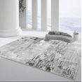 thumbnail image 1 of Zhuge Bathroom Rug Mat, Non-Slip Plush Shaggy Bath Carpet, Machine Wash Dry, Gray,24*16inch, 1 of 5