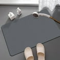 thumbnail image 1 of Zhuge Bathroom Rug Mat , Non-Slip Plush Shaggy Bath Carpet, Machine Wash Dry, Bath Mats for Bathroom Floor, Tub and Shower, Bathroom Runner Bathmat Accessories Decor, Dark Grey L,16*24inch, 1 of 5