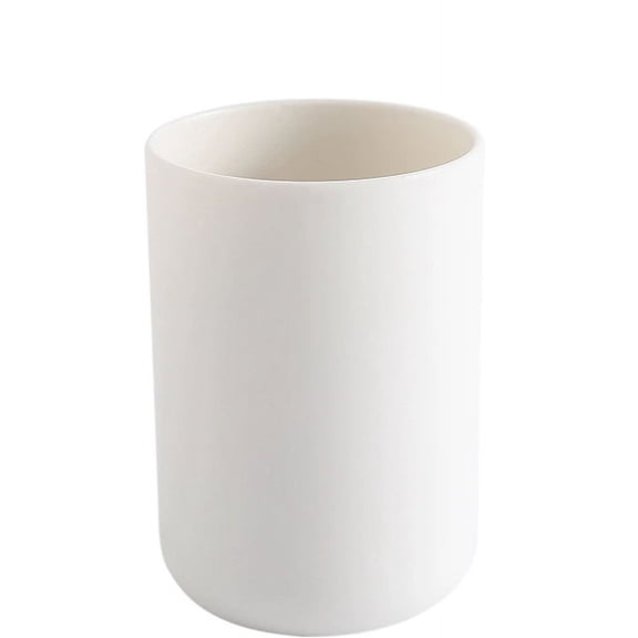 Zhuge Bathroom Tumbler, Unbreakable Dishwasher Safe Drink Cup 300ml, 4 pcs-White