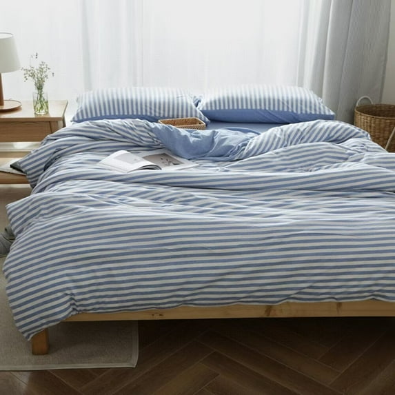 Zhuge Bed Sheets Set, Bedding Sheets Pillowcases Kit, Twin Bed Set, Hotel Bedding, Home Decor(Blue)