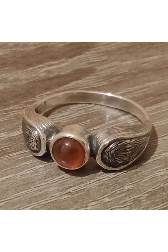 Bohemian Ring for Women,Vintage Rings Chunky Stone Crystal Western Jewelry Gifts，Size：7
