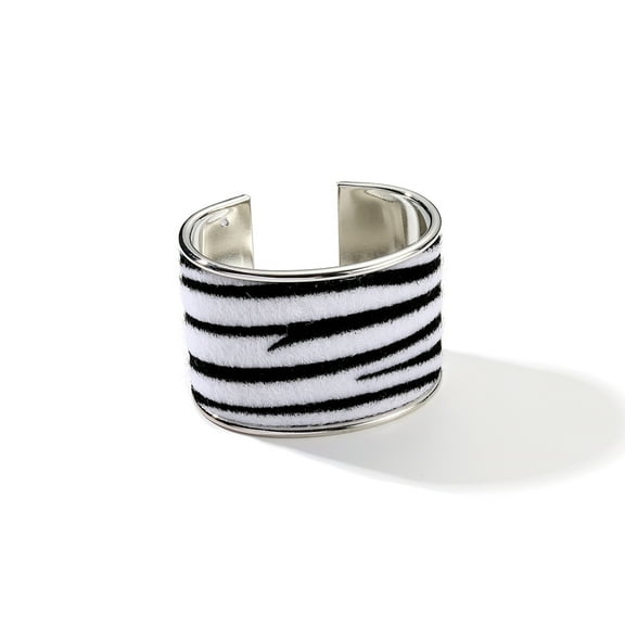 Zhuge Bold Leopard Print Wide Acrylic Bangle, Single Piece Statement Jewelry with Trendy Animal Print Flair ,L04