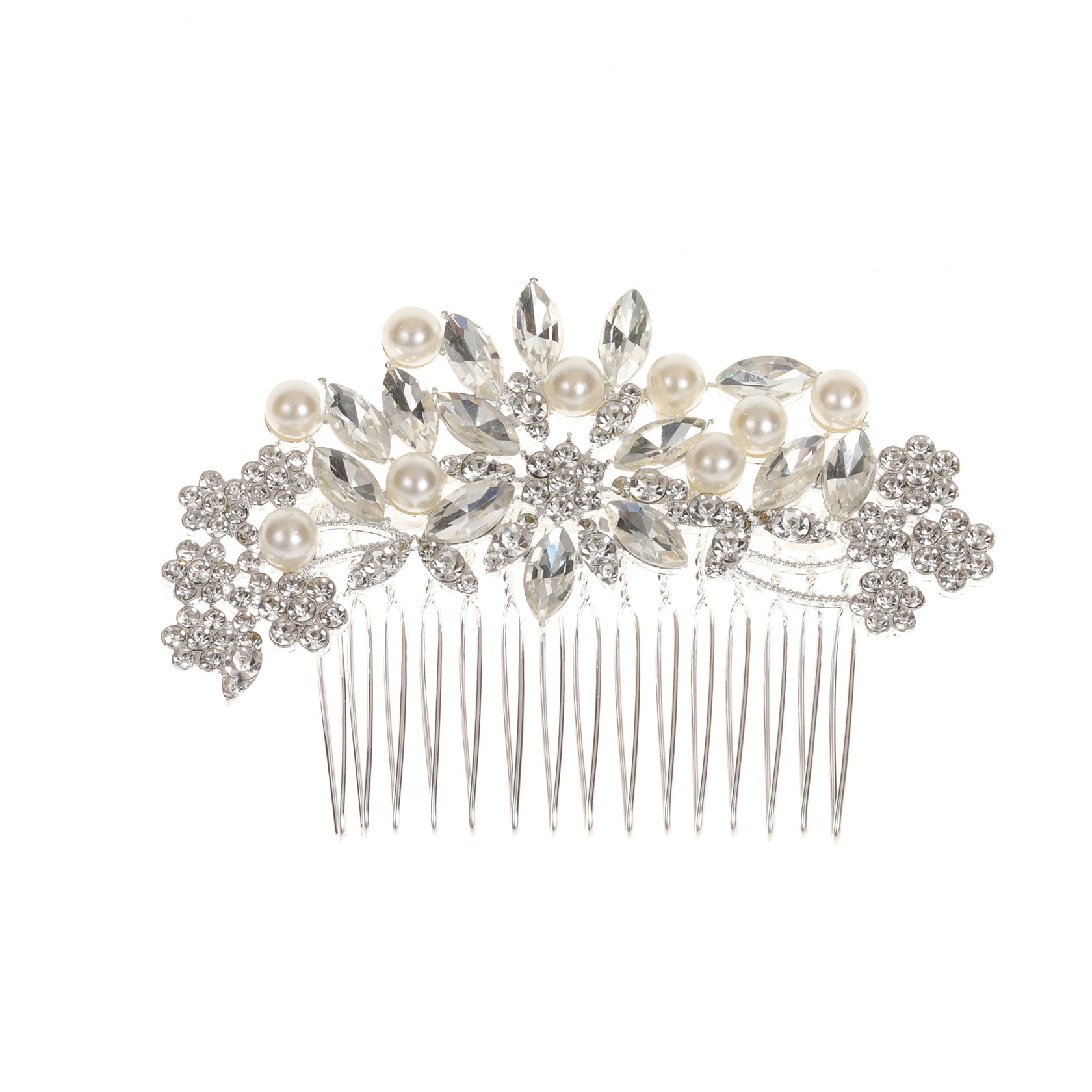 Zhuge Bridal Flower Wedding Hair Pins Crystal Pearl Hair  display picture 1