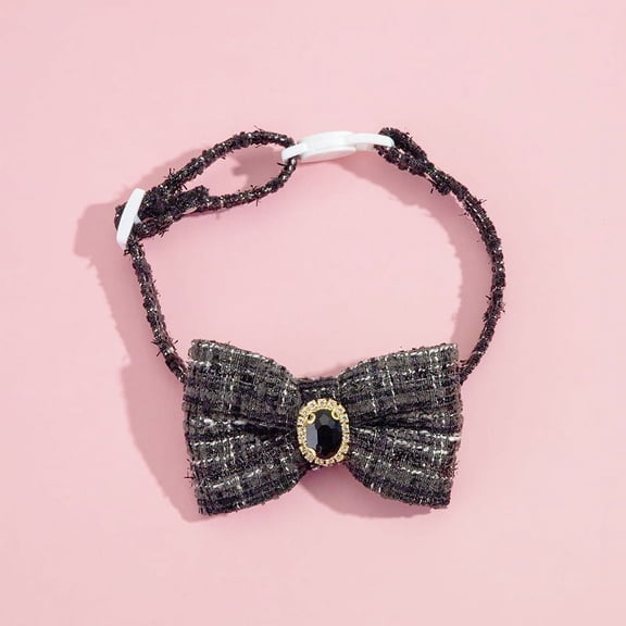 Zhuge Cats Collar with Buckle Adjustable Soft Collars for Small Dogs or cats(Black,Size:M)