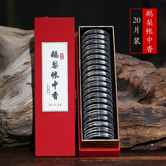 Zhuge Coil Incense, Each Cloud Shaped Coil Incense Comes with A Outdoor travel Portable Incense Rack, Pack of 20 Pieces Incense Coils, Coil Incense Burn for Approxi Aroma 1 HourGo pear fragrance